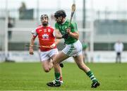 3 November 2019; John Doran of St Mullins in action against Colum Sheanon of Cuala during the AIB Leinster GAA Hurling Senior Club Championship Quarter-Final between St Mullins and Cuala at Netwatch Cullen Park in Carlow. Photo by Matt Browne/Sportsfile