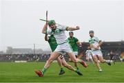 3 November 2019; Eoin Cody of Ballyhale Shamrocks in action against Paddy Dowdall of Clonkill during the AIB Leinster GAA Hurling Senior Club Championship Quarter-Final match between Clonkill and Ballyhale Shamrocks at TEG Cusack Park in Mullingar, Westmeath. Photo by Ramsey Cardy/Sportsfile