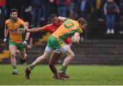 3 November 2019; Gary Sice of Corofin in action against Brendan Mashengale of Tuam Stars during the Galway County Senior Club Football Championship Final Replay match between Corofin and Tuam Stars at Tuam Stadium in Galway. Photo by Daire Brennan/Sportsfile