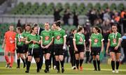3 November 2019; Dejected Peamount United players following their defeat in the Só Hotels FAI Women's Cup Final between Wexford Youths and Peamount United at the Aviva Stadium in Dublin. Photo by Ben McShane/Sportsfile