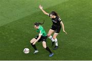 3 November 2019; Dearabhaile Beirne of Peamount United in action against Lauren Dwyer of Wexford Youths during the Só Hotels FAI Women's Cup Final between Wexford Youths and Peamount United at the Aviva Stadium in Dublin. Photo by Michael P Ryan/Sportsfile
