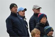 3 November 2019; Newly appointed Clare senior hurling manager Brian Lohan, right, along with his selectors James Moran, left, and Ken Ralph, centre, during the AIB Munster GAA Hurling Senior Club Championship Quarter-Final match between Sixmilebridge and Ballygunner at Sixmilebridge in Clare. Photo by Diarmuid Greene/Sportsfile