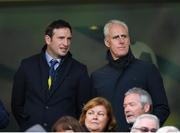 3 November 2019; FAI General Manager Noel Mooney, left, and Republic of Ireland Manager Mick McCarthy look on ahead of the extra.ie FAI Cup Final between Dundalk and Shamrock Rovers at the Aviva Stadium in Dublin. Photo by Seb Daly/Sportsfile