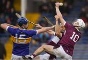 3 November 2019; Kieran Maher, 10, and Seamus Burke of Borris-Ileigh in action against Billy Seymour of Kiladangan during the Tipperary County Senior Club Hurling Championship Final match between  Borris-Ileigh and Kiladangan at Semple Stadium in Thurles, Tipperary. Photo by Ray McManus/Sportsfile