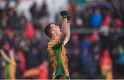 3 November 2019; Jason Leonard of Corofin celebrates at the final whistle after the Galway County Senior Club Football Championship Final Replay match between Corofin and Tuam Stars at Tuam Stadium in Galway. Photo by Daire Brennan/Sportsfile