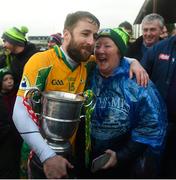 3 November 2019; Corofin captain Micheál Lundy celebrates with his mother Helen after the Galway County Senior Club Football Championship Final Replay match between Corofin and Tuam Stars at Tuam Stadium in Galway. Photo by Daire Brennan/Sportsfile