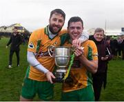 3 November 2019; Corofin captain Micheál Lundy celebrates with Dylan Wall after the Galway County Senior Club Football Championship Final Replay match between Corofin and Tuam Stars at Tuam Stadium in Galway. Photo by Daire Brennan/Sportsfile