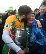 3 November 2019; Micheál Lundy of Corofin gives his mother Helen a kiss after the Galway County Senior Club Football Championship Final Replay match between Corofin and Tuam Stars at Tuam Stadium in Galway. Photo by Daire Brennan/Sportsfile