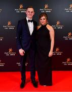 1 November 2019; Conor Magill and Serene Russell upon arrival at the PwC All-Stars 2019 at the Convention Centre in Dublin. Photo by David Fitzgerald/Sportsfile