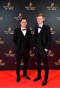 1 November 2019; Fergal Rafter and Colin Merrick upon arrival at the PwC All-Stars 2019 at the Convention Centre in Dublin. Photo by David Fitzgerald/Sportsfile