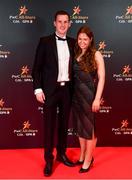 1 November 2019; Neil O'Moynihan and Aine Clarke upon arrival at the PwC All-Stars 2019 at the Convention Centre in Dublin. Photo by David Fitzgerald/Sportsfile