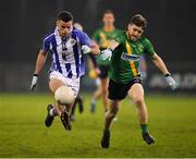 3 November 2019; Ross McGarry of Ballyboden St Enda's in action against Aaron Shorten of Thomas Davis during the Dublin County Senior Club Football Championship Final match between Thomas Davis and Ballyboden St Enda's at Parnell Park in Dublin. Photo by Brendan Moran/Sportsfile