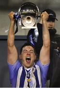 3 November 2019; Ballyboden St Enda's captain Ryan Basquel lifts the cup after the Dublin County Senior Club Football Championship Final match between Thomas Davis and Ballyboden St Enda's at Parnell Park in Dublin. Photo by Brendan Moran/Sportsfile