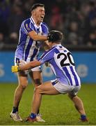 3 November 2019; Colm Basquel of Ballyboden St Enda's celebrates with team-mate Tom Hayes at the final whistle of the Dublin County Senior Club Football Championship Final match between Thomas Davis and Ballyboden St Enda's at Parnell Park in Dublin. Photo by Brendan Moran/Sportsfile