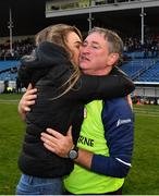 3 November 2019; Borris-Ileigh manager Johnny Kelly is congratulated by his daughter Alanah after the Tipperary County Senior Club Hurling Championship Final match between  Borris-Ileigh and Kiladangan at Semple Stadium in Thurles, Tipperary. Photo by Ray McManus/Sportsfile