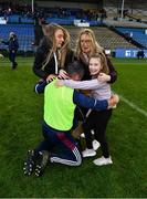3 November 2019; Borris-Ileigh manager Johnny Kelly is congratulated by his daughters Alanah and Rhona, right, and his wife Sinead after the Tipperary County Senior Club Hurling Championship Final match between  Borris-Ileigh and Kiladangan at Semple Stadium in Thurles, Tipperary. Photo by Ray McManus/Sportsfile