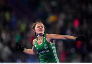 3 November 2019; Roisin Upton of Ireland celebrates at the end of the penalty shoot out during the FIH Women's Olympic Qualifier match between Ireland and Canada at Energia Park in Dublin. Photo by Brendan Moran/Sportsfile