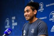 4 November 2019; Joe Tomane during a Leinster Rugby press conference at Leinster Rugby Headquarters in UCD, Dublin. Photo by Ramsey Cardy/Sportsfile