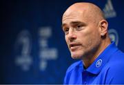 4 November 2019; Backs coach Felipe Contepomi during a Leinster Rugby press conference at Leinster Rugby Headquarters in UCD, Dublin. Photo by Ramsey Cardy/Sportsfile