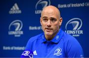 4 November 2019; Backs coach Felipe Contepomi during a Leinster Rugby press conference at Leinster Rugby Headquarters in UCD, Dublin. Photo by Ramsey Cardy/Sportsfile