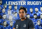 4 November 2019; Joe Tomane poses for a portrait following a Leinster Rugby press conference at Leinster Rugby Headquarters in UCD, Dublin. Photo by Ramsey Cardy/Sportsfile