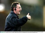 23 November 2003; St. Galls manager Michael Culbert celebrates at the end of the game after victory over Four Masters. AIB Ulster Club Football Championship Semi-Final, Four Masters v St. Galls, St. Tighearnach's Park, Clones, Co. Monaghan. Picture credit; David Maher / SPORTSFILE *EDI*