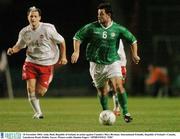 18 November 2003; Andy Reid, Republic of Ireland, in action against Canada's Marc Bircham. International Friendly, Republic of Ireland v Canada, Lansdowne Road, Dublin. Soccer. Picture credit; Damien Eagers / SPORTSFILE *EDI*