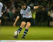 28 November 2003; Iestyn Harris, Cardiff Blues, scores a penalty against Munster in the first half. Celtic League, Munster v Cardiff Blues, Musgrave Park, Cork. Picture credit; Matt Browne / SPORTSFILE *EDI*