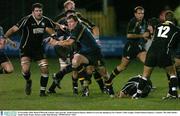 29 November 2003; Brian O'Driscoll, Leinster, goes past the  Neath-Swansea Ospreys defence to score the opening try for Leinster. Celtic League, Neath-Swansea Ospreys v Leinster, The John Smith's Gnoll, Neath, Wales. Picture credit; Matt Browne / SPORTSFILE *EDI*