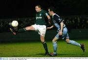 29 November 2003; Eddie Gormley, Bray Wanderers, in action against Dublin City's Barry Burke. eircom league First Division, Bray Wanderers v Dublin City, Whitehall, Dublin. Soccer. Picture credit; David Maher / SPORTSFILE *EDI*