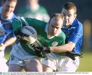 30 November 2003; Enda McQuillan, The Loup, in action against St Gall's Andrew McClean. AIB Ulster Senior Football Championship Final, St. Gall's v The Loup, St. Tighearnach's Park, Clones, Co. Monaghan. Picture credit; Damien Eagers / SPORTSFILE *EDI*