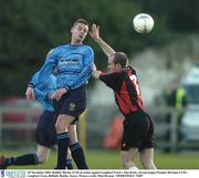30 November 2003; Robbie Martin, UCD, in action against Longford Town's Alan Kirby. eircom league Premier Division, UCD v Longford Town, Belfield, Dublin. Soccer. Picture credit; Matt Browne / SPORTSFILE *EDI*