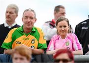 26 May 2013; Donegal supporters James Dorien and Rachel Boyle, from Aadara, at the game. Ulster GAA Football Senior Championship, Quarter-Final, Donegal v Tyrone, MacCumhaill Park, Ballybofey, Co. Donegal. Picture credit: Ray McManus / SPORTSFILE
