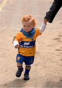 23 June 2013; One and a half year old Donnchadh Vaughan, from Ennistymon, Co. Clare, makes his way to the game. Munster GAA Hurling Senior Championship Semi-Final, Cork v Clare, Gaelic Grounds, Limerick. Picture credit: Ray McManus / SPORTSFILE