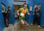 23 June 2013; Donegal captain Michael Murphy makes his way out for the start of the match. Ulster GAA Football Senior Championship Semi-Final, Donegal v Down, Kingspan Breffni Park, Cavan. Picture credit: Brian Lawless / SPORTSFILE