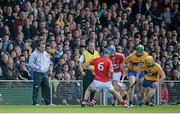23 June 2013; Clare manager Davy Fitzgerald looks on during the game. Munster GAA Hurling Senior Championship Semi-Final, Cork v Clare, Gaelic Grounds, Limerick. Picture credit: Brendan Moran / SPORTSFILE
