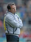 23 June 2013; Clare manager Davy Fitzgerald reacts late on in the game. Munster GAA Hurling Senior Championship Semi-Final, Cork v Clare, Gaelic Grounds, Limerick. Picture credit: Brendan Moran / SPORTSFILE