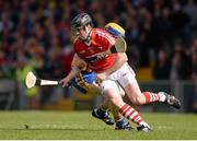 23 June 2013; Shane O'Neill, Cork, in action against Seadna Morey, Clare. Munster GAA Hurling Senior Championship Semi-Final, Cork v Clare, Gaelic Grounds, Limerick. Picture credit: Ray McManus / SPORTSFILE