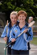 24 June 2013; Rachel O'Connor, left, and Fiona Ní Shuilleabhán, Dublin Junior Camogie team, in attendance at the Dublin launch of Michaela Girls Summer Camp 2013. St Louis Infant School, Williams Park, Rathmines, Dublin. Picture credit: Ray McManus / SPORTSFILE