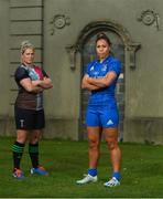 7 November 2019; Leinster Rugby and Harlequins have confirmed a first ever friendly between their respective women’s senior teams to be played in Twickenham Stadium on 28th December 2019. The game will be part of ‘Big Game 12’ event which also sees Harlequins take on Leicester Tigers in the Gallagher Premiership. Tickets for the game and further information can be found at quins.co.uk. Pictured at UCD are Sene Naoupu, Leinster Rugby Women’s captain, and Rachael Burford, Harlequins captain. Photo by Eóin Noonan/Sportsfile