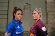 7 November 2019; Leinster Rugby and Harlequins have confirmed a first ever friendly between their respective women’s senior teams to be played in Twickenham Stadium on 28th December 2019. The game will be part of ‘Big Game 12’ event which also sees Harlequins take on Leicester Tigers in the Gallagher Premiership. Tickets for the game and further information can be found at quins.co.uk. Pictured at UCD are Sene Naoupu, Leinster Rugby Women’s captain, and Rachael Burford, Harlequins captain. Photo by Eóin Noonan/Sportsfile