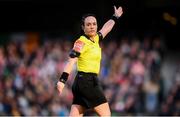 3 November 2019; Referee Sarah Dyas during the Só Hotels FAI Women's Cup Final between Wexford Youths and Peamount United at the Aviva Stadium in Dublin. Photo by Stephen McCarthy/Sportsfile