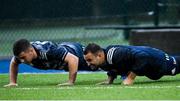 4 November 2019; Luke McGrath, left, and Dave Kearney during Leinster Rugby squad training at Energia Park in Donnybrook, Dublin. Photo by Ramsey Cardy/Sportsfile