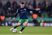 3 November 2019; Jack Byrne of Shamrock Rovers takes a free-kick during the extra.ie FAI Cup Final between Dundalk and Shamrock Rovers at the Aviva Stadium in Dublin. Photo by Ben McShane/Sportsfile