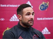 5 November 2019; Alby Mathewson during a Munster Rugby squad press conference at University of Limerick in Limerick. Photo by Matt Browne/Sportsfile