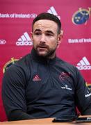 5 November 2019; Alby Mathewson during a Munster Rugby squad press conference at University of Limerick in Limerick. Photo by Matt Browne/Sportsfile