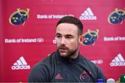 5 November 2019; Alby Mathewson during a Munster Rugby squad press conference at University of Limerick in Limerick. Photo by Matt Browne/Sportsfile