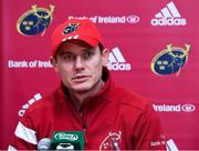 5 November 2019; Munster Senior Coach Stephen Larkham during a Munster Rugby squad press conference at University of Limerick in Limerick. Photo by Matt Browne/Sportsfile