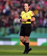 3 November 2019; Referee Sarah Dyas during the Só Hotels FAI Women's Cup Final between Wexford Youths and Peamount United at the Aviva Stadium in Dublin. Photo by Ben McShane/Sportsfile