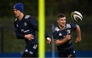 4 November 2019; Jonathan Sexton, left, and Luke McGrath during Leinster Rugby squad training at Energia Park in Donnybrook, Dublin. Photo by Ramsey Cardy/Sportsfile